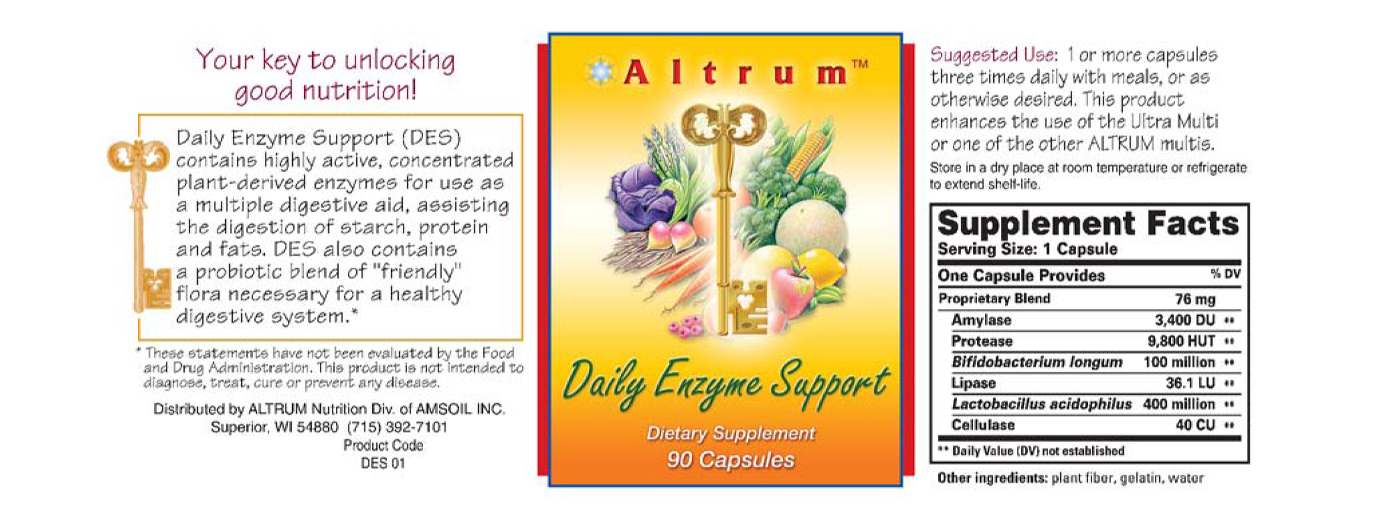 Altrum DES Label